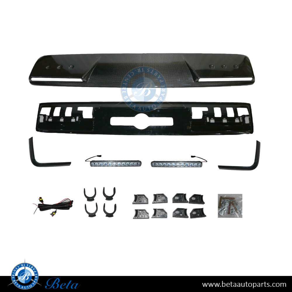 Front Roof Spoiler Assy Brabus Look for Mercedes G-Class 2018-Up models, Part Number 4638801101 Front Roof Spoiler Assy Brabus Look for Mercedes G-Class 2018-Up models, Part Number 4638801101